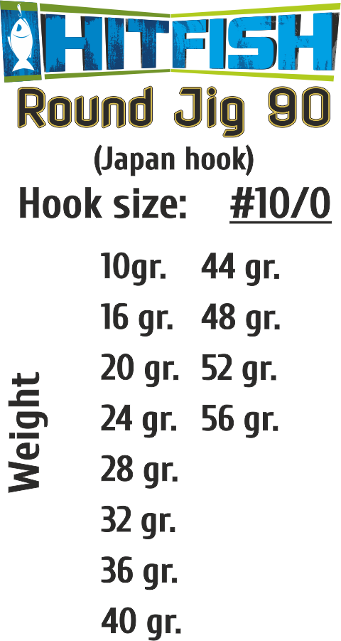 картинка Джиг-головки HITFISH Round Jig 90 от производителя Hitfish