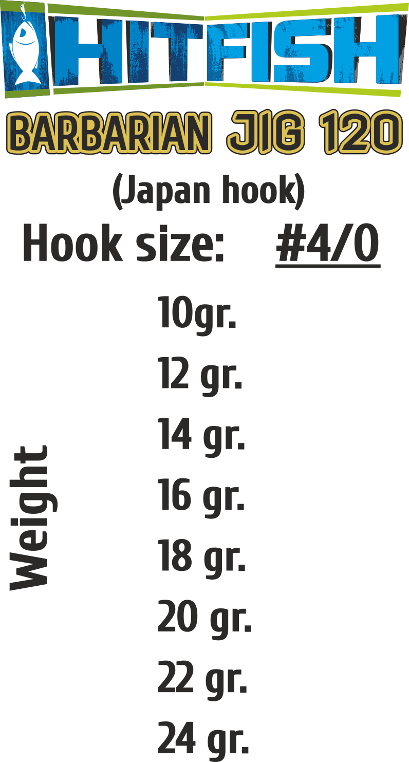 картинка Джиг-головки HITFISH BARBARIAN JIG 120 от производителя Hitfish