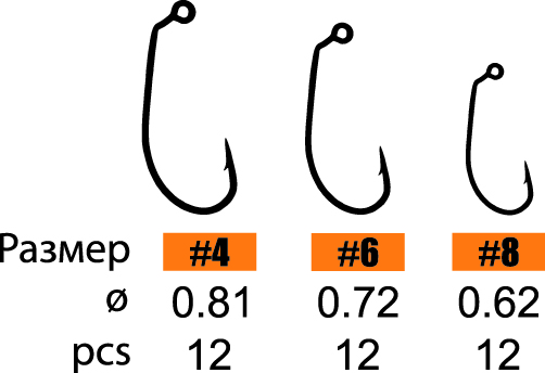 картинка Офсетный крючок HITFISH MJ offset hook от производителя Hitfish