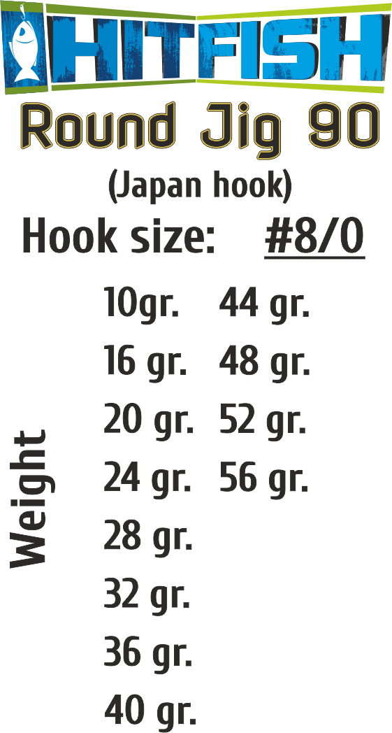 картинка Джиг-головки HITFISH Round Jig 90 от производителя Hitfish