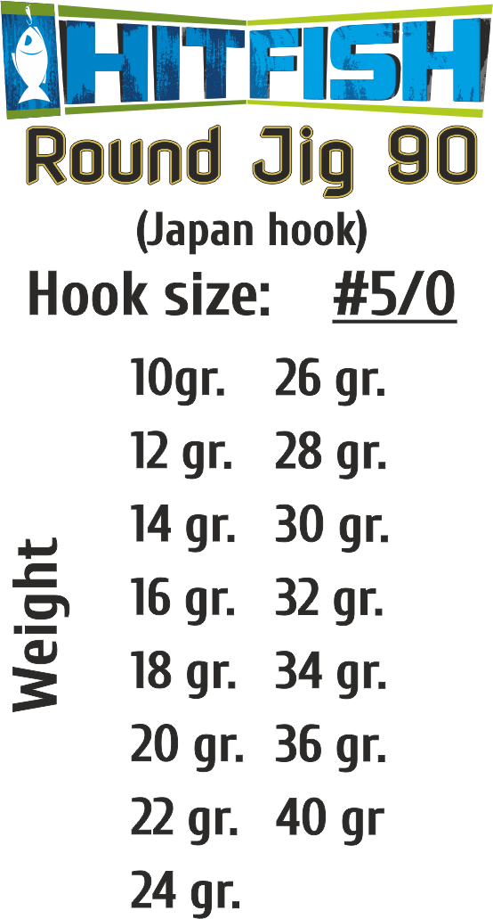 картинка Джиг-головки HITFISH Round Jig 90 от производителя Hitfish