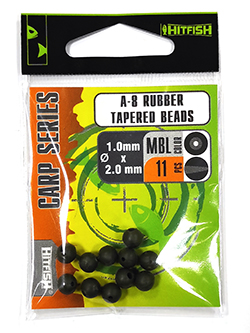 картинка A-8 RUBBER TAPERED BEADS  от производителя Hitfish