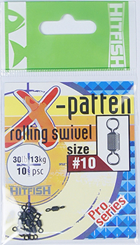 картинка Вертлюг X-patten rolling swivel от производителя Hitfish